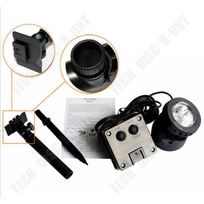 TD® 6-LED Waterdichte Laagspanning Solar Projector Landschaps- en Onderwaterverlichting Aquarium- en Zwembadverlichting