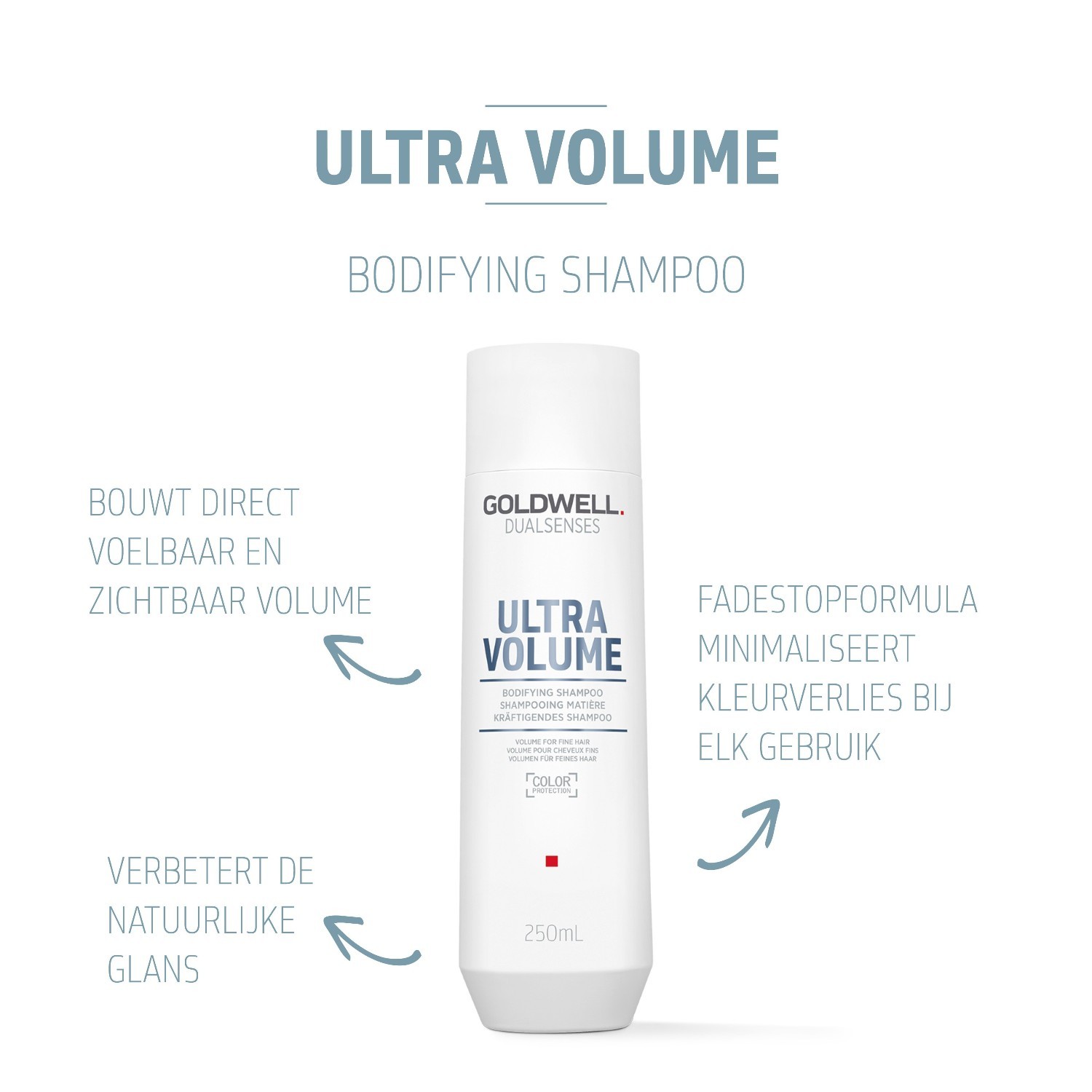 „Goldwell Dualsenses Ultra Volume“ kūno šampūnas, 250 ml