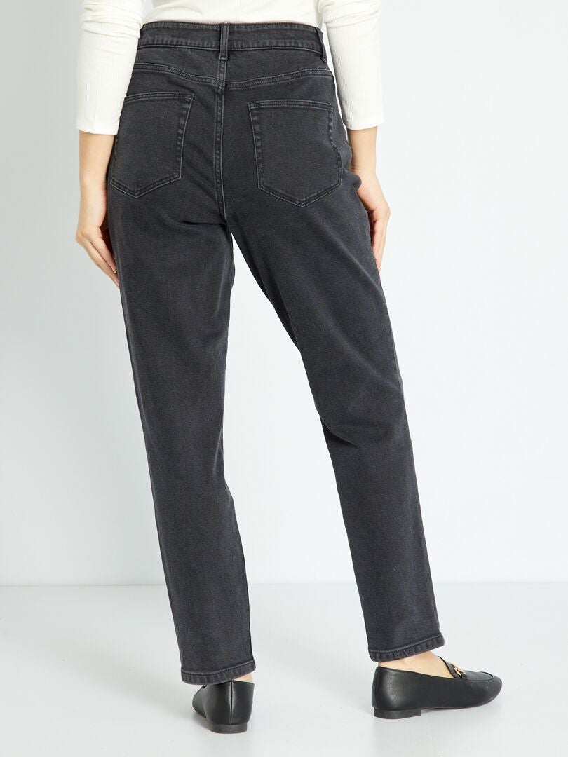 Calça jeans mom de cintura super alta - Tamanho 34 - PRETA