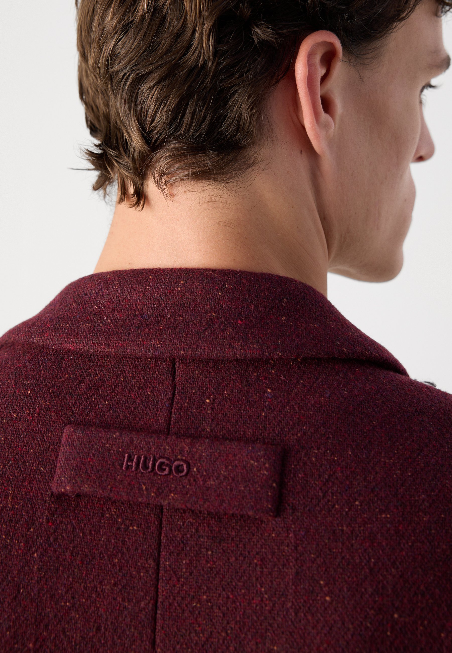 HUGO MALD - Manteau classique - rouge foncé