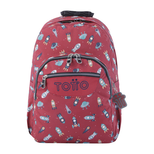  Mochila Escolar Totto adaptálható egy kosár Bélyegzett Cohetes Cuareles