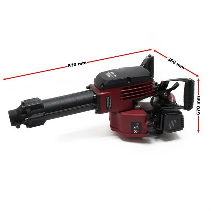 Jackhammer - HELLOSHOP26 - 2.5 HP - 55 Joules - 1500 blows/min - Cordless