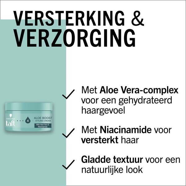 Taft Aloe Boost Hold 4 krema za oblikovanje kose 100 ml