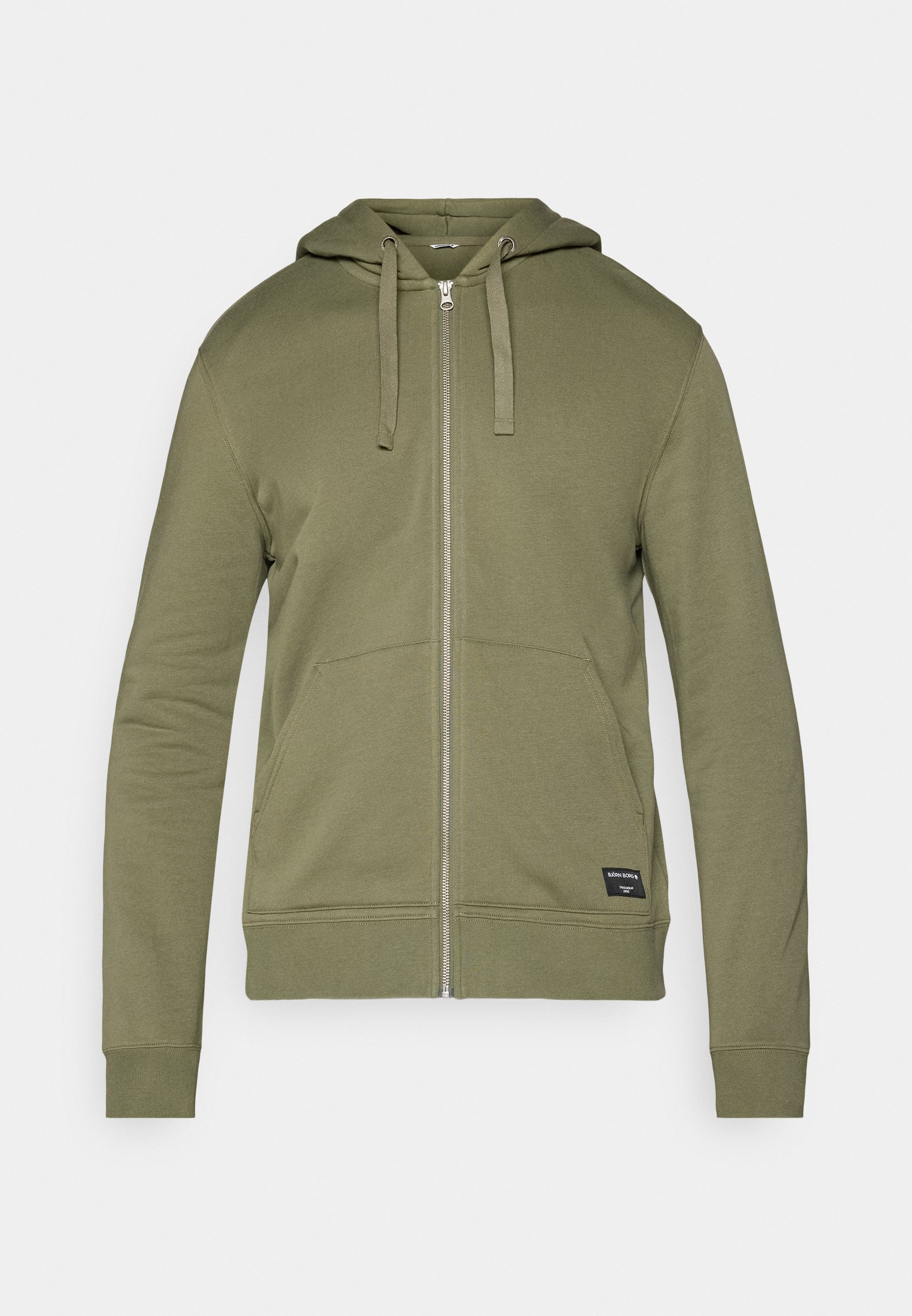 Björn Borg CENTRE ZIP HOODIE - Sweatshirt met rits - stoffige olijfgroen
