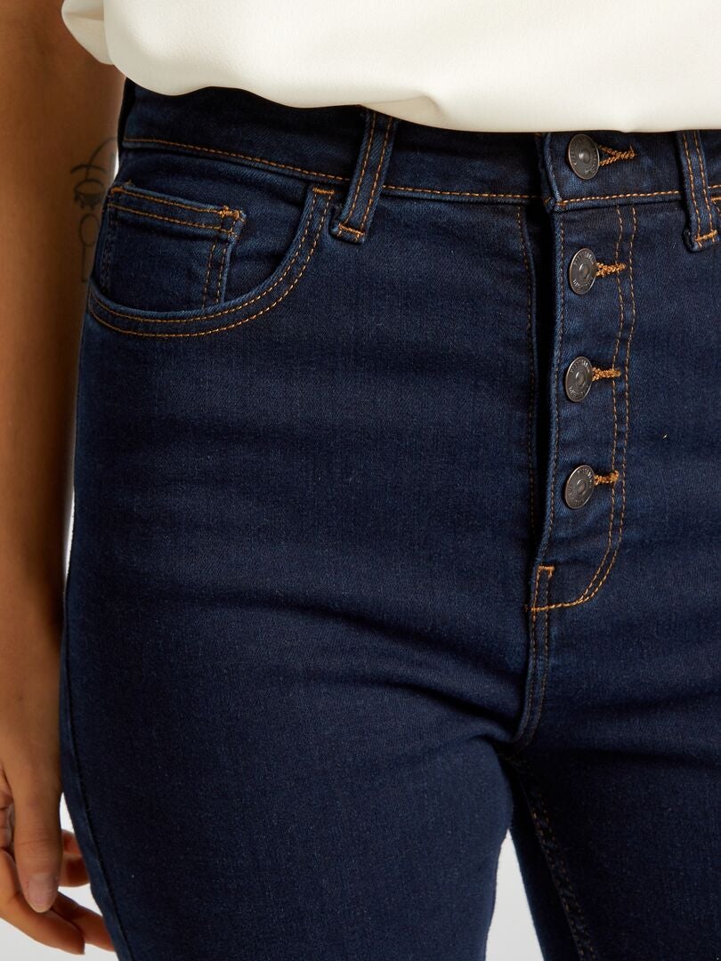 Calça jeans skinny de cintura alta - AZUL
