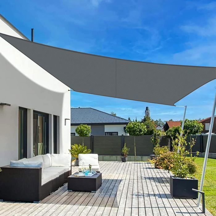 Toldo rectangular FOOTIER de 3 x 4 m, impermeable, con protección UV, ideal para jardín, terraza, patio o piscina.