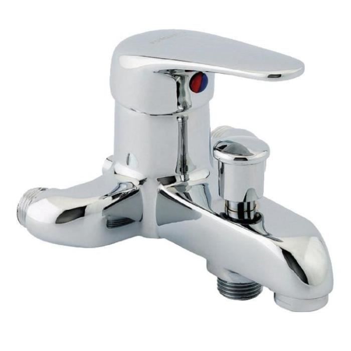 Mitigeur bain-douche entraxes spéciaux 80 mm - Rei tregi - Blanc