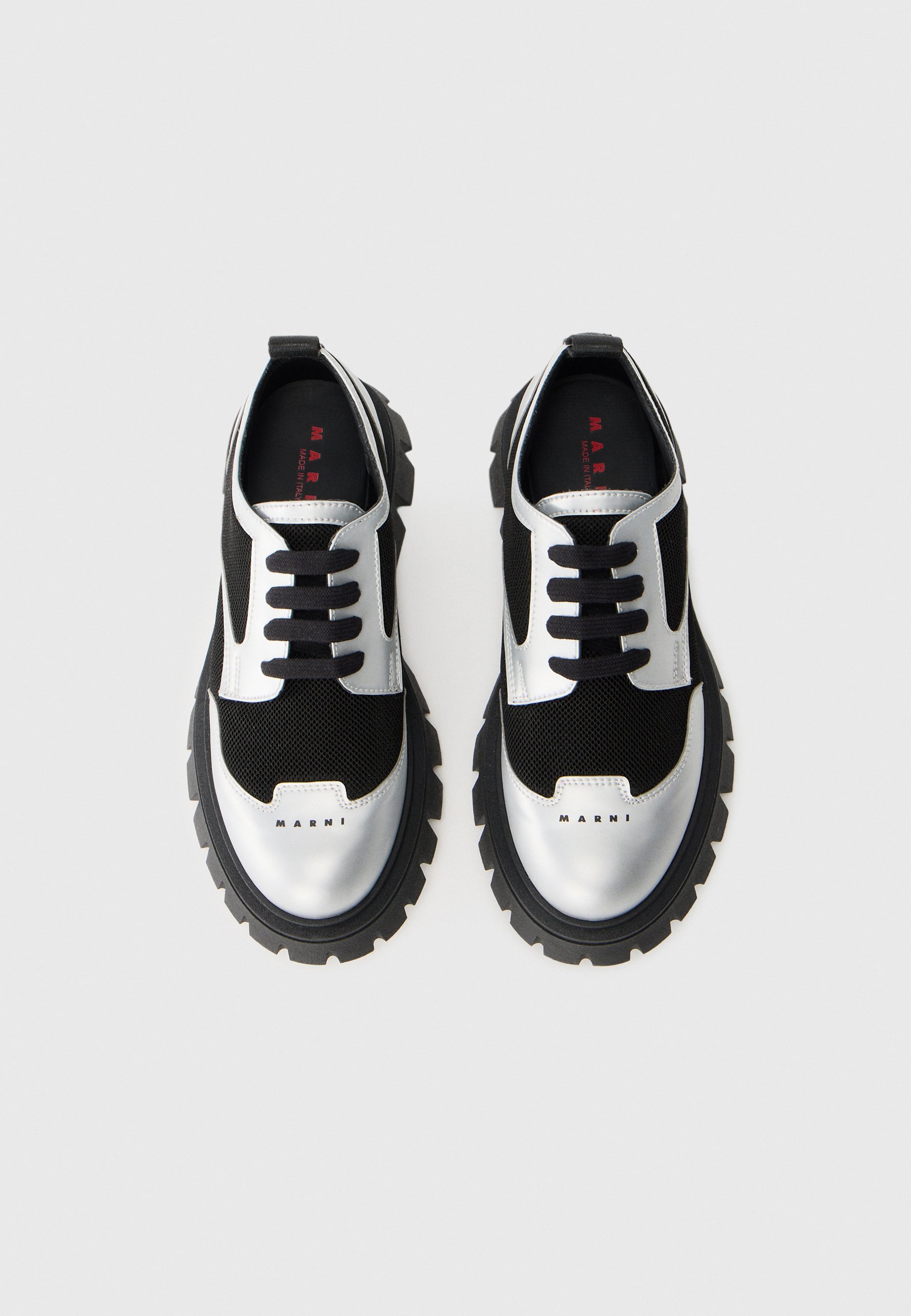 Marni UNISEX - Scarpe stringate - nere/argento