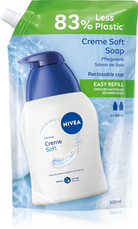 NIVEA Creme Soft vloeibare zeep navulling