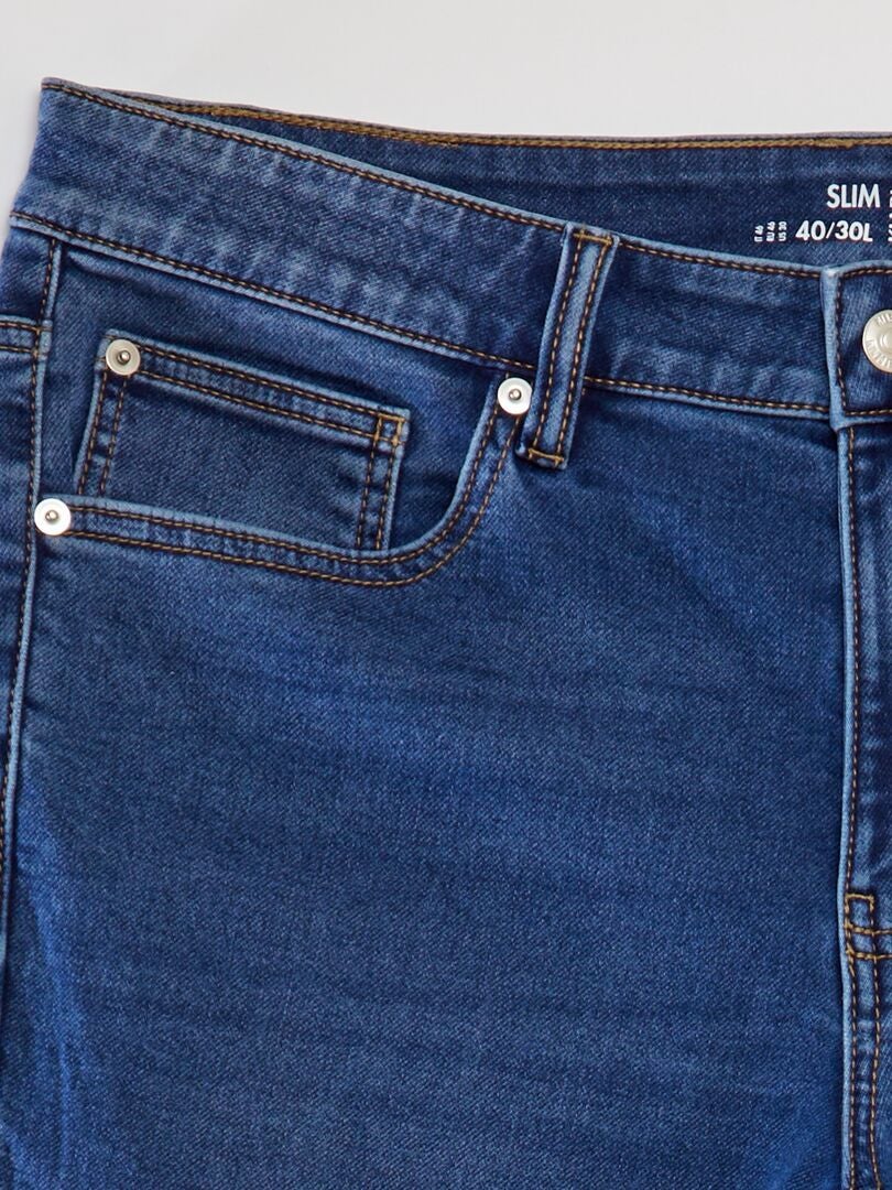 Calça jeans slim stretch - L30 - AZUL