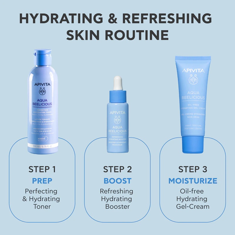 Apivita Aqua Beelicious Hydrating Toner je tonična voda za obraz z vlažilnim učinkom.