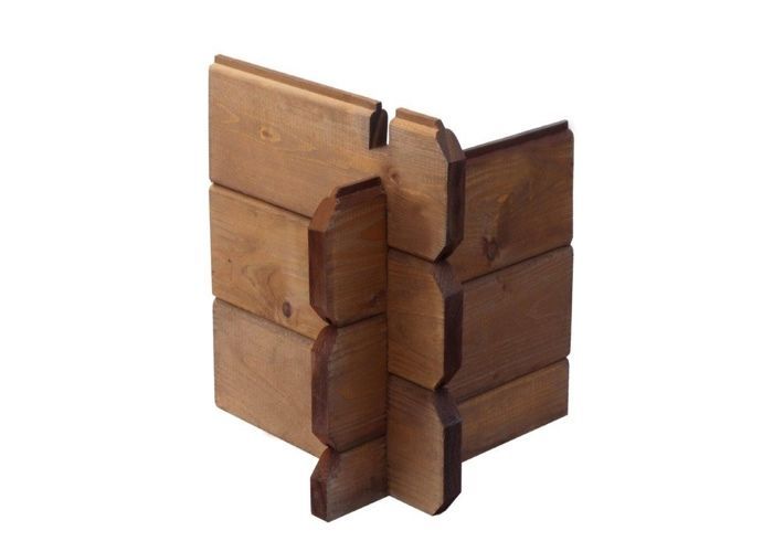 Caseta de jardín de madera - 3x3 m + terraza con balaustrada y voladizo de madera - 18 m2 - Tratada - DOM427+DOM539+DOM540+POD05