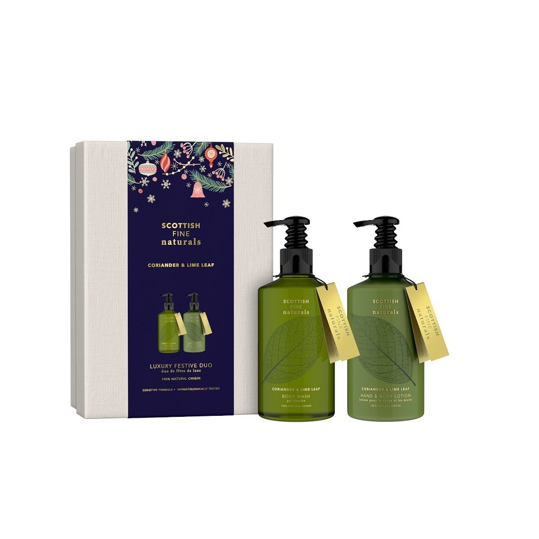 Luksuzni blagdanski set za njegu tijela od dva sapuna Scottish Fine Soaps -