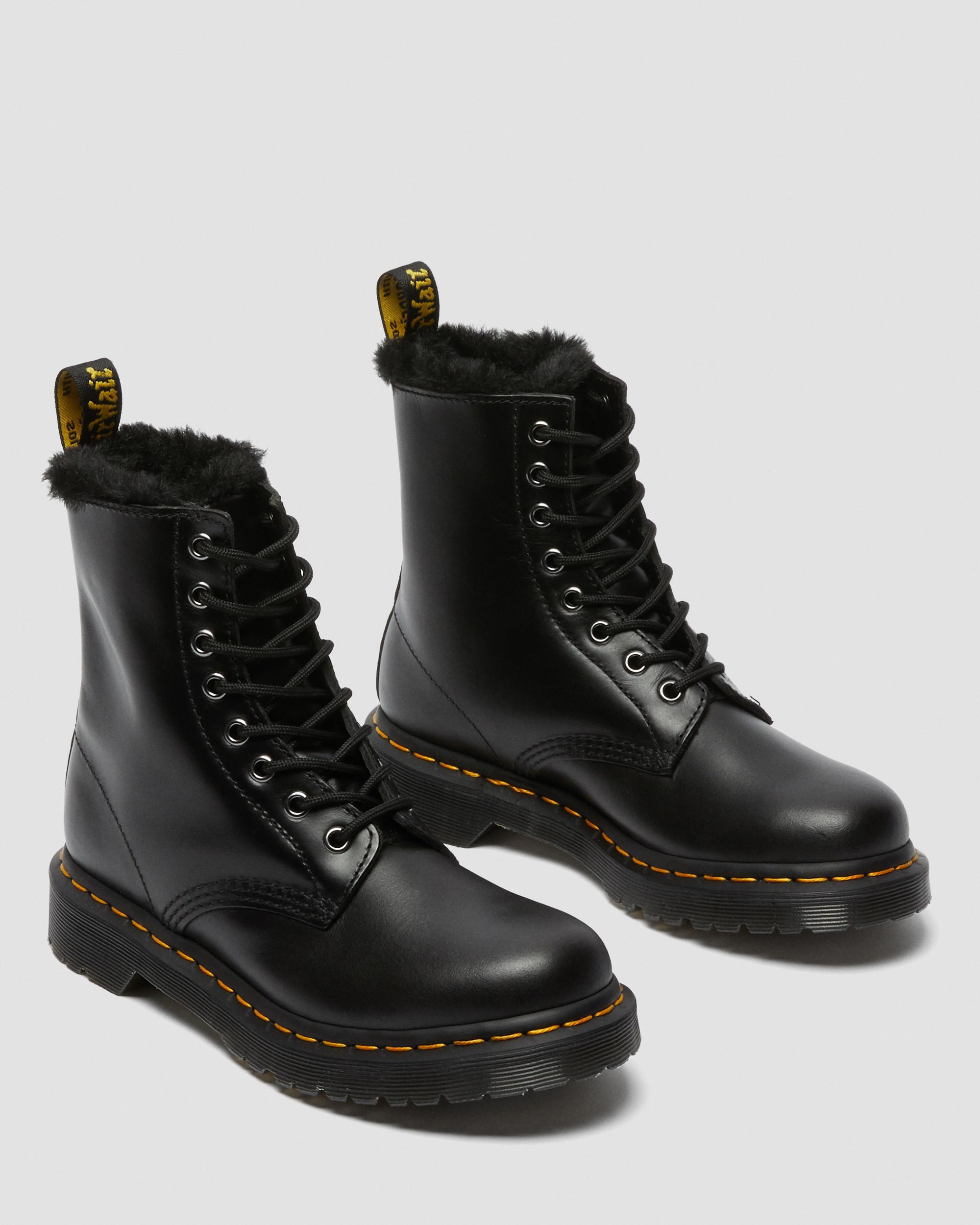 1460 Serena Faux Fur Lined Lace Up Boots