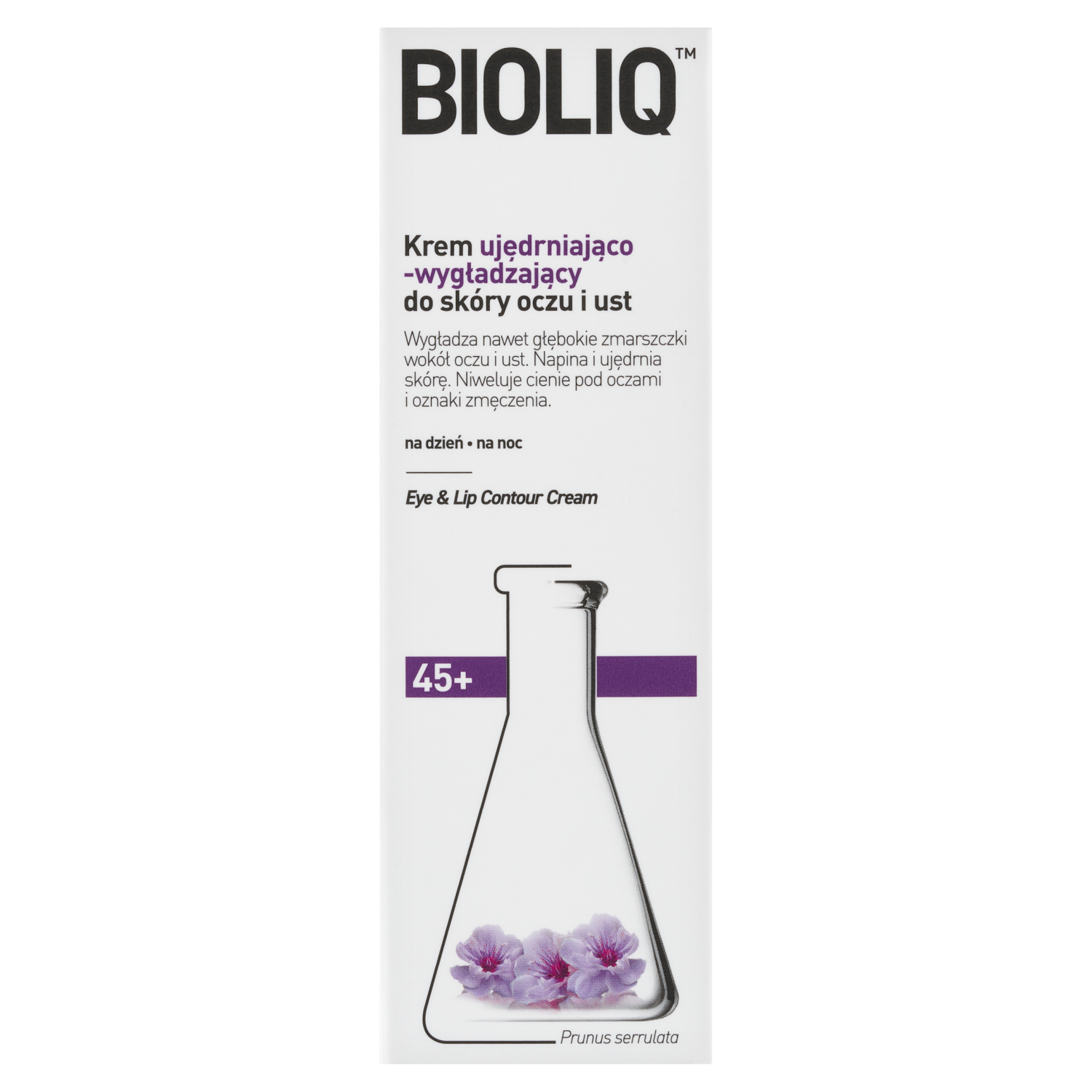 „Bioliq“ stangrinamasis ir lyginamasis akių ir lūpų kremas 45+ 15 ml 45+