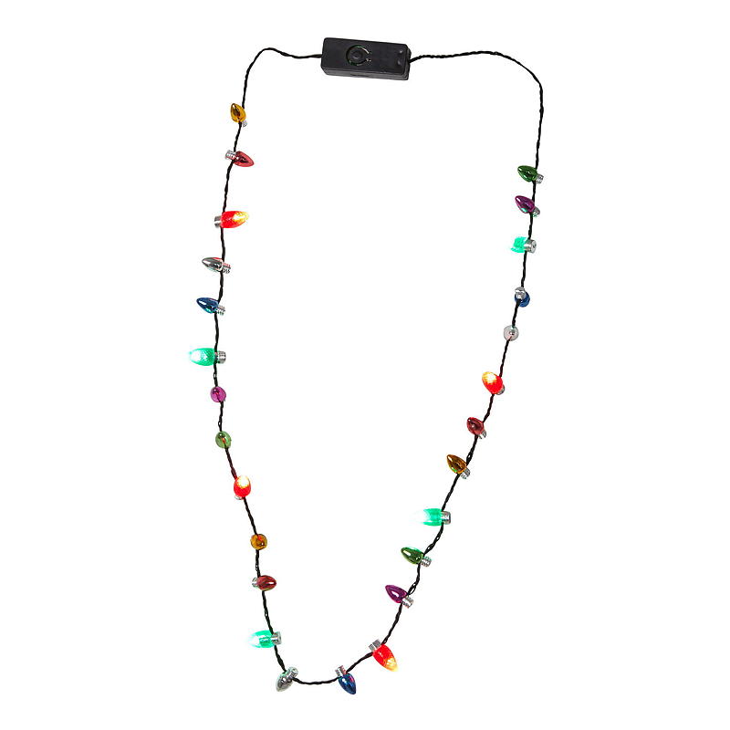 Essentii-kedja med julgranskulor och LED-ljus