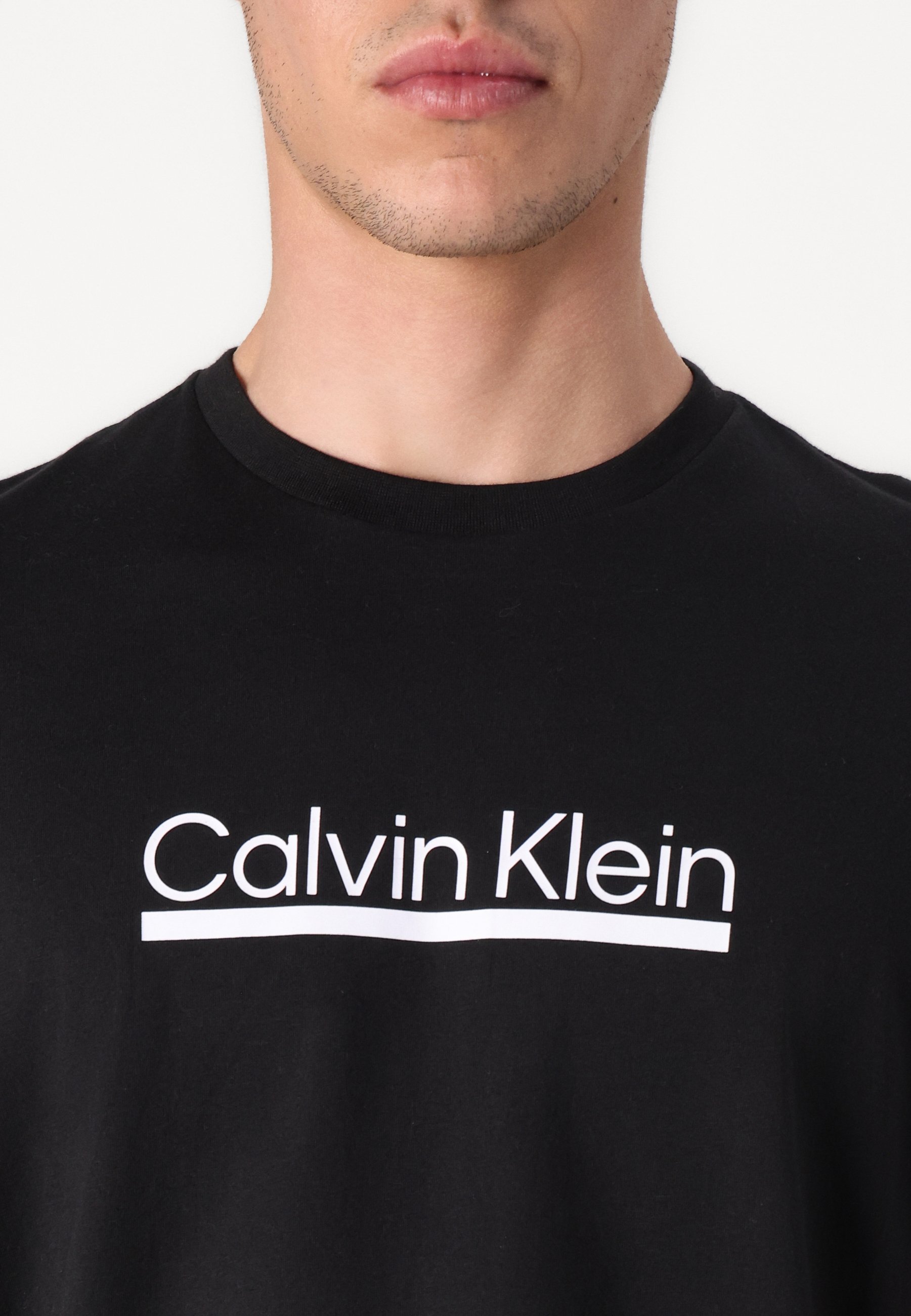 T-shirt imprimé Calvin Klein unisexe noir