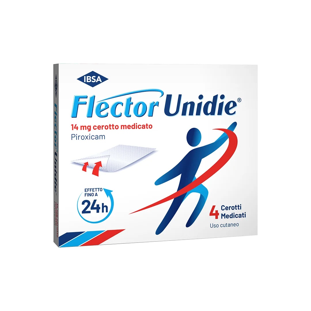 FLECTOR Flector Unidie 14 mg, 4 patchs médicamenteux pour les douleurs articulaires et musculaires