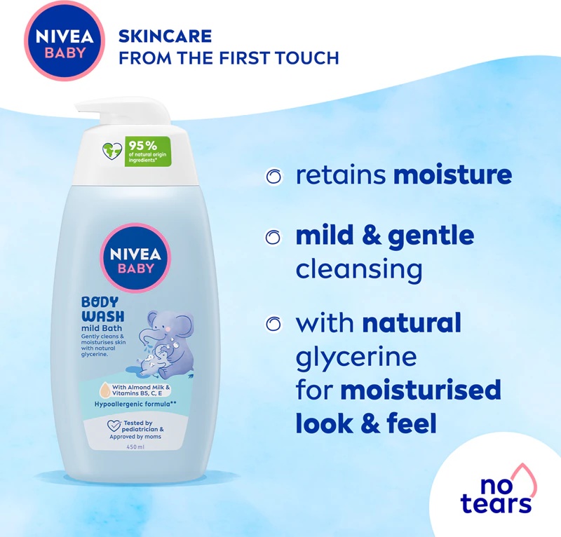 NIVEA BABY švelnus dušo želė