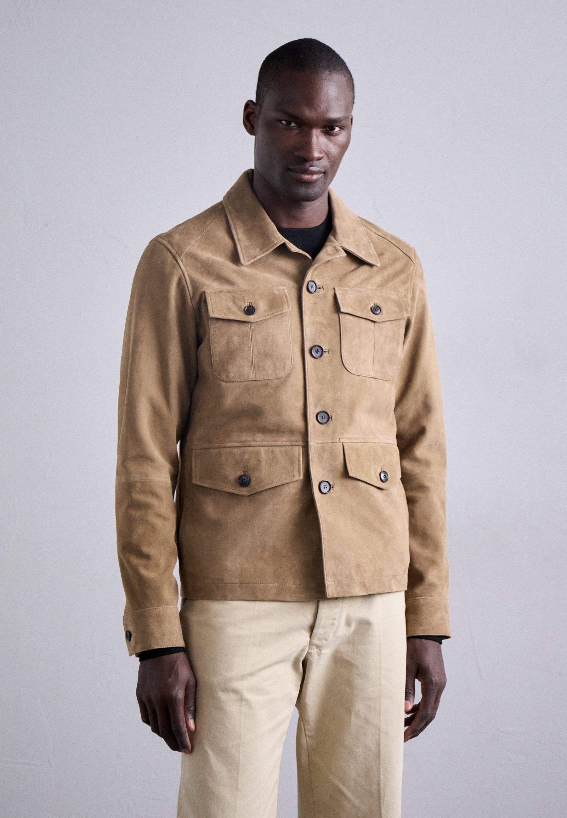 Tiger of Sweden LANE - Giacca di pelle - foglie della foresta