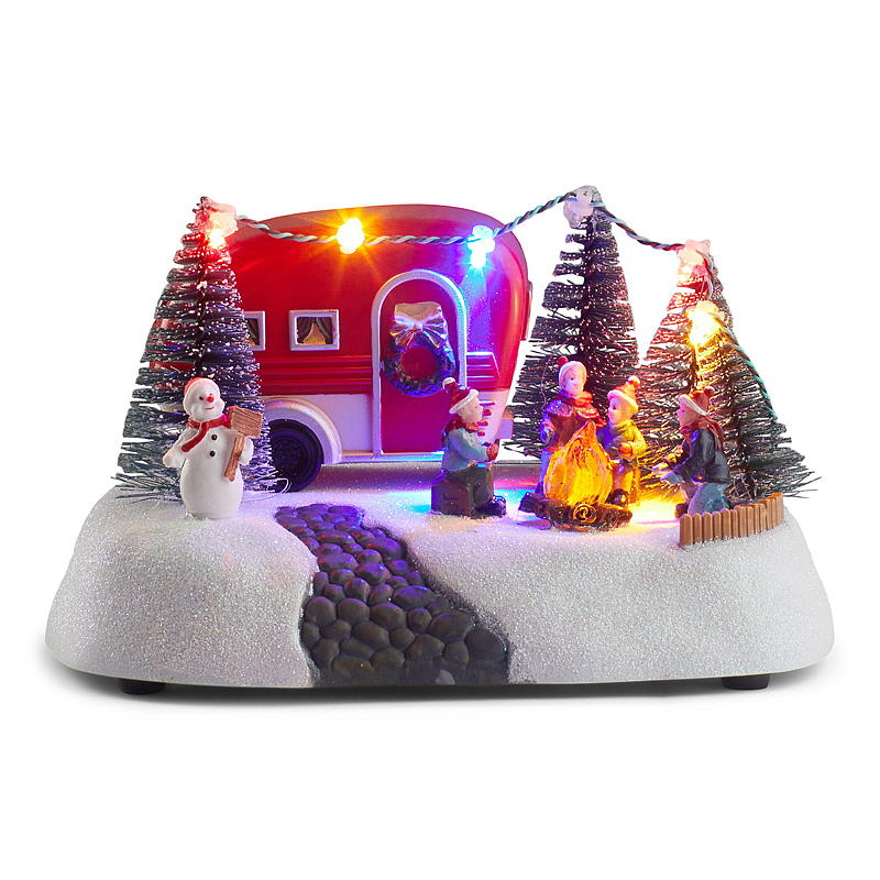 Hem Julby Camping med ljus, 18,5x13x10,5 cm