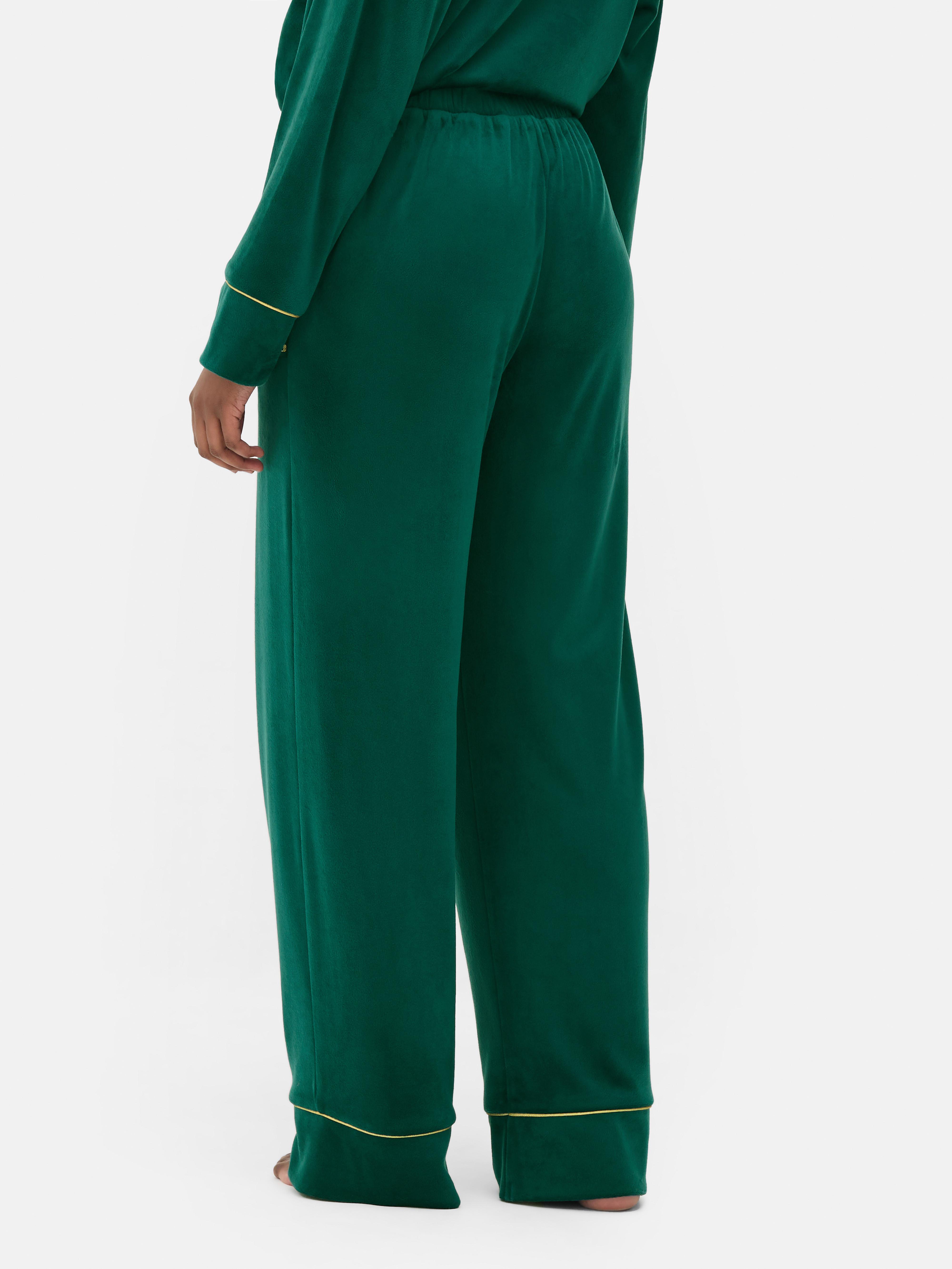 Pantaloni de pijama Wicked x Primark din velur Pantaloni de pijama confortabili cu talie elastică și croială lată