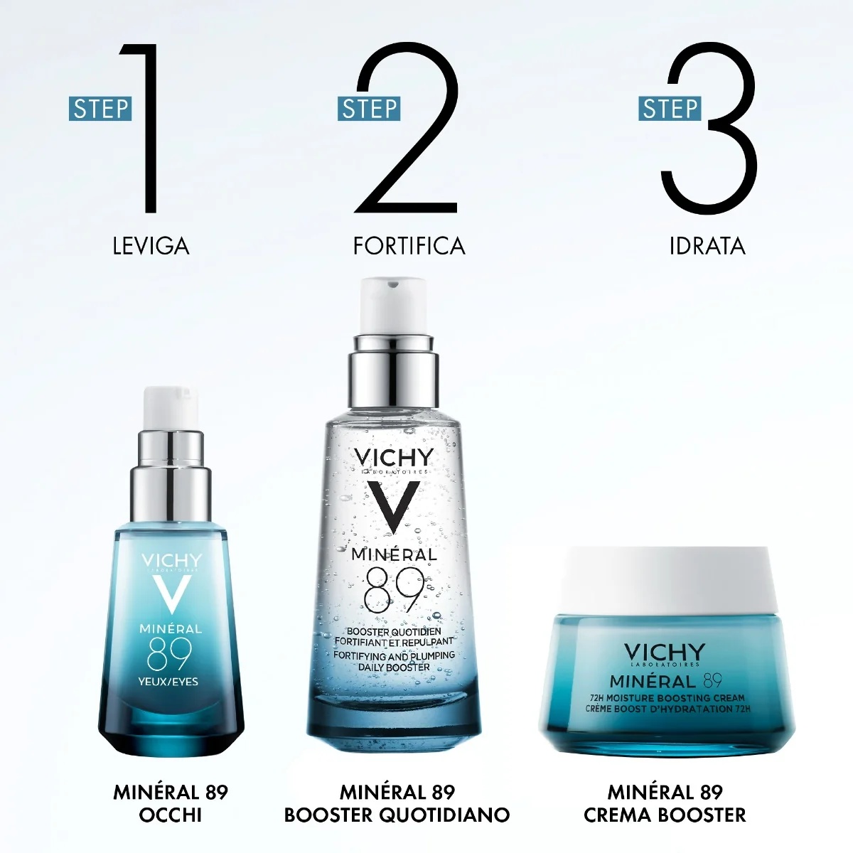 VICHY Vichy Minéral 89 Booster Quotidien 50 ml Renforce et repulpe la peau