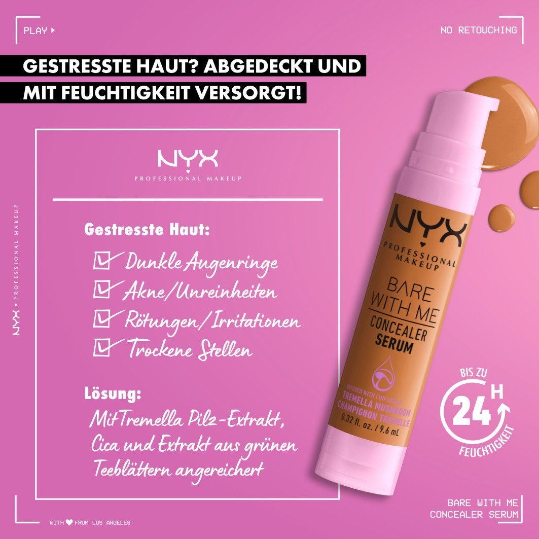 NYX Professional Makeup korektor Pride Makeup Bare With Me serum za korektor - 9,6 ml