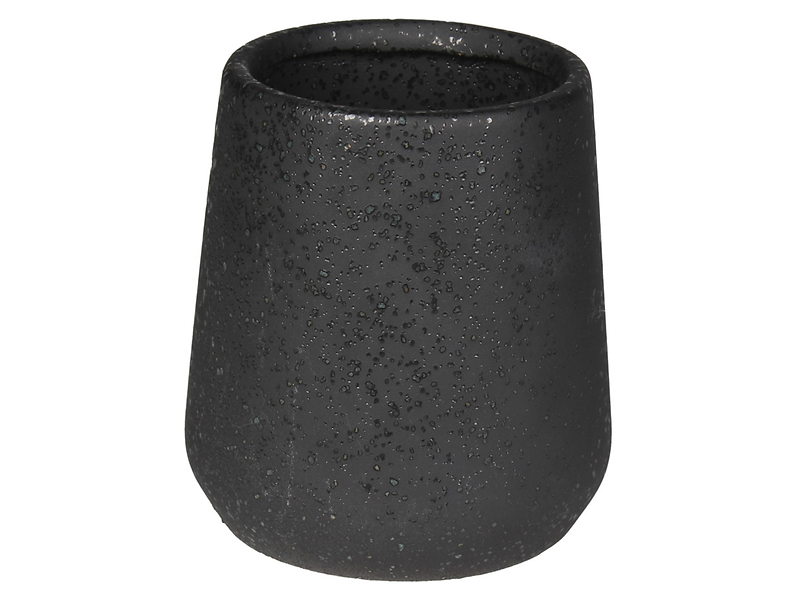 Kubek na szczoteczki do zębów ceramiczny Teer czarny
