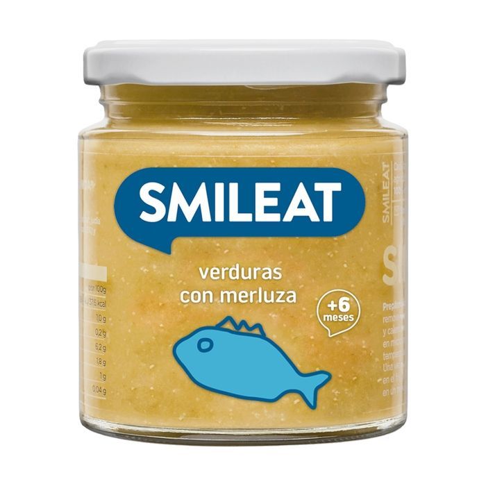 SMILEAT - Petit pot de légumes à la merluche bio 6m+ 230 g (Poisson - Légumes)