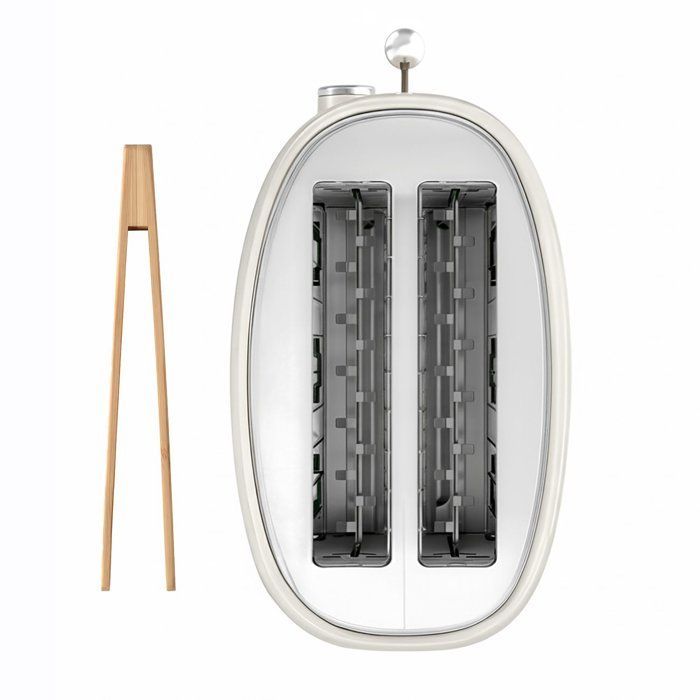 Grille pain vintage  2 fentes - SWEISS - GRS8 - 850 W - Thermostat réglable - Beige