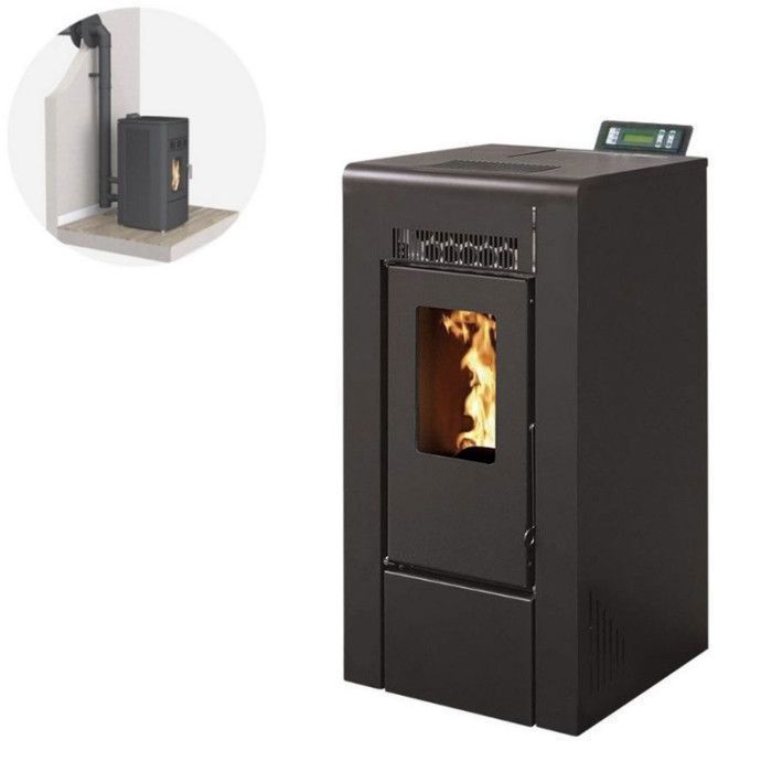 INTERSTOVES GIOIA 9 pelletkachel, luchtdicht + rookkanaalset