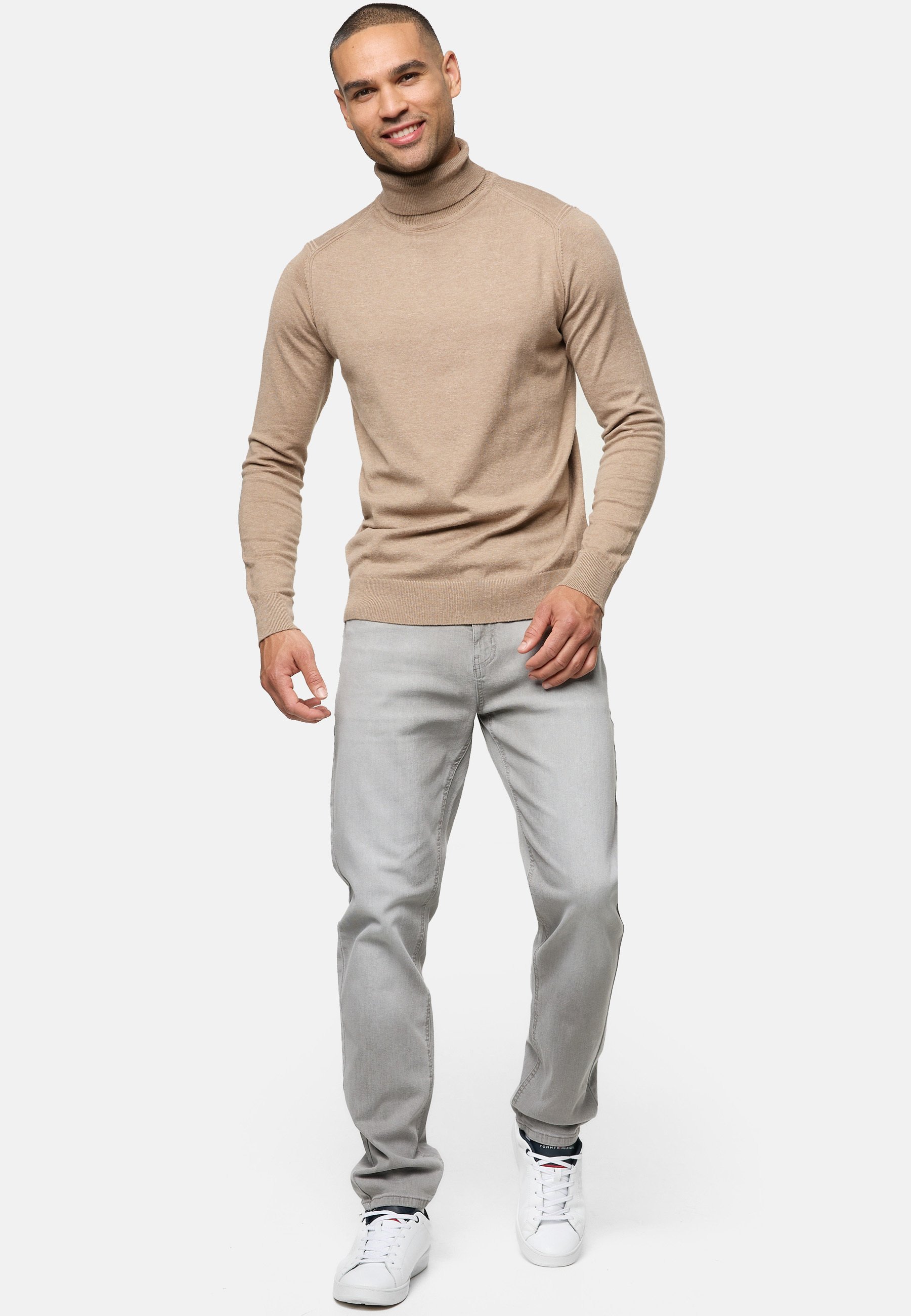 INDICODE JEANS SANTINO - Jean coupe slim - Gris clair nuage