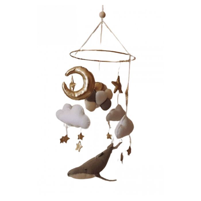 Handmade Whale Balloon Baby Mobile