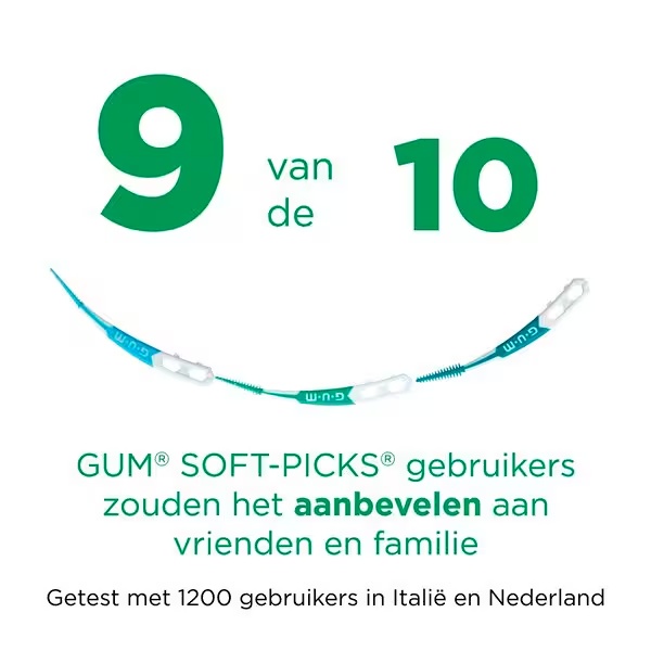 GUM Soft-Picks Minty Interdentale Tandenstoker<br>mt M, 40 stuk