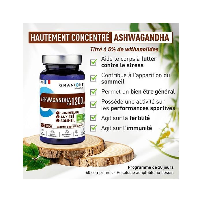 Granions Stress Ashwagandha 60 Compresse