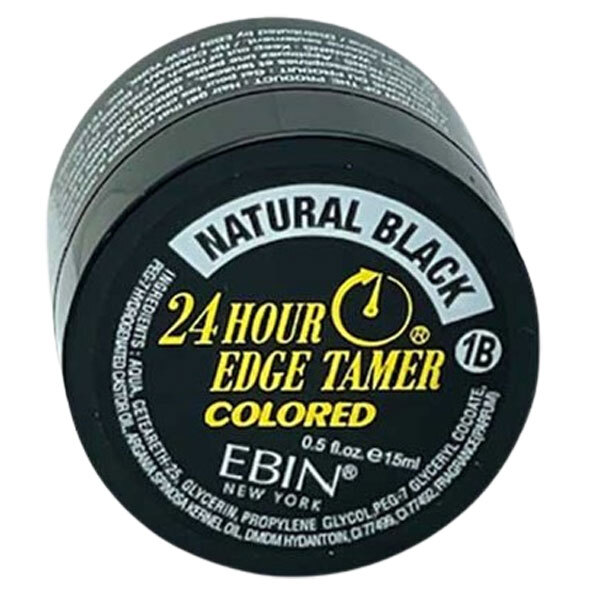 EBIN New York Fijador de bordes 24 horas, color negro natural, 15 ml