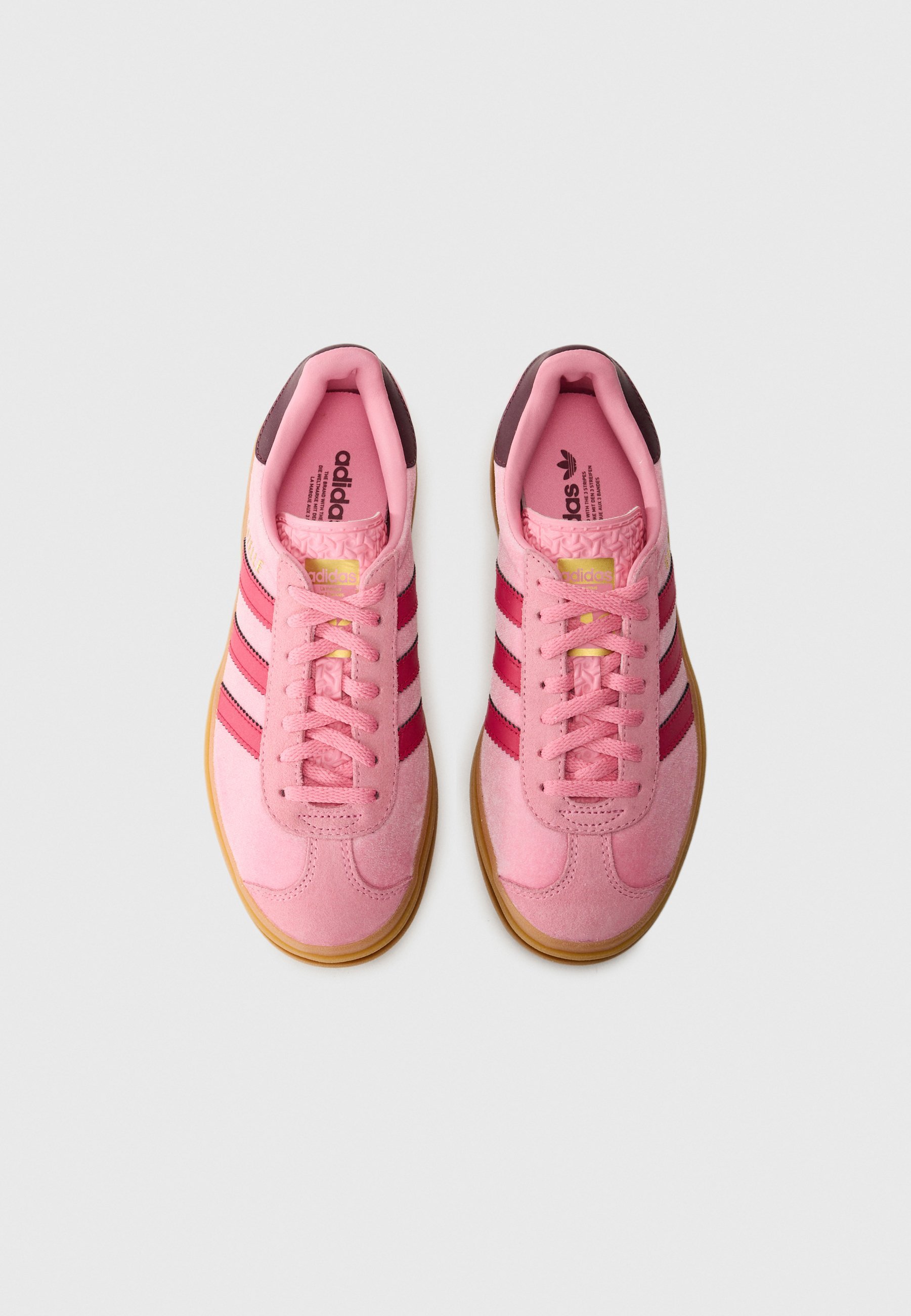 adidas Originals GAZELLE BOLD UNISEX - Sneakers - bliss pink/ruby red/maroon