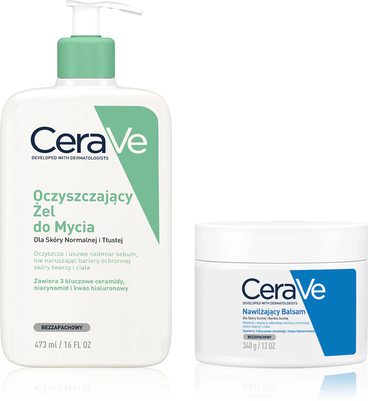 CeraVe Care Routine: embalagem prática para uso diário.