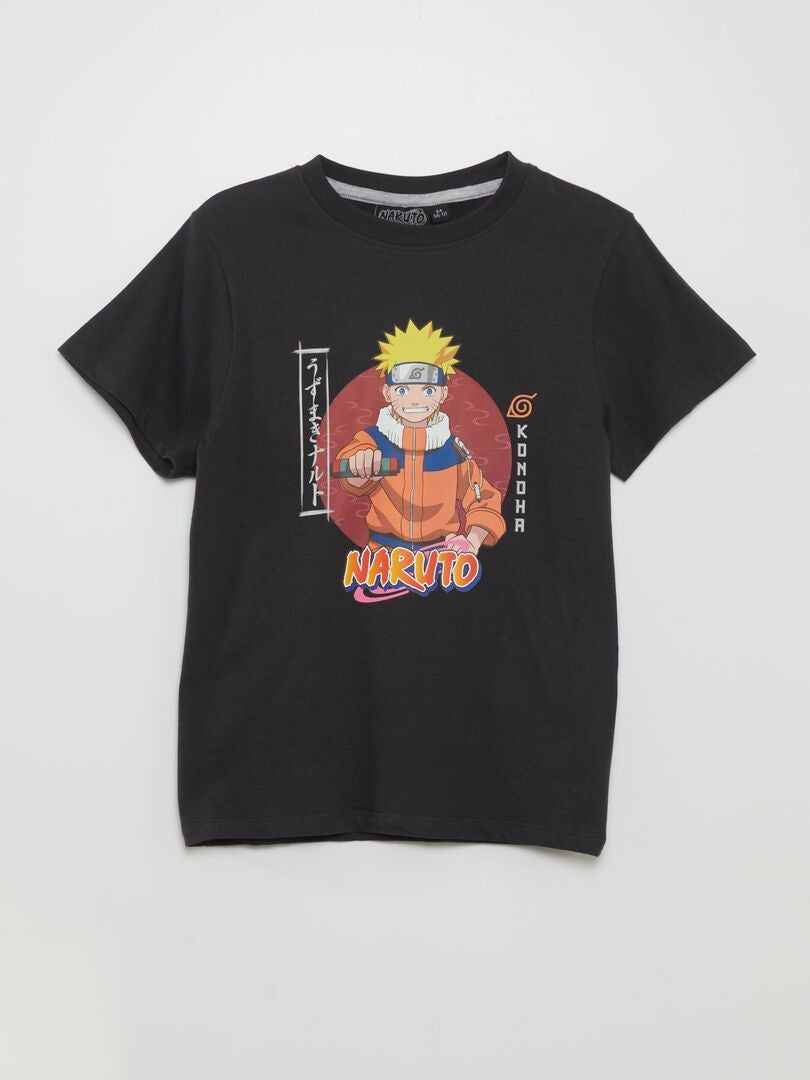 Naruto kort pysjamassett - 2 deler - SVART