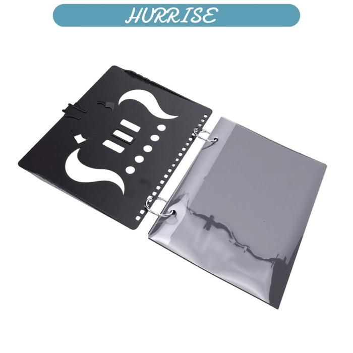 Soporte universal para partituras Flip Folder 5 - Ventana transparente impermeable, portátil para música al aire libre