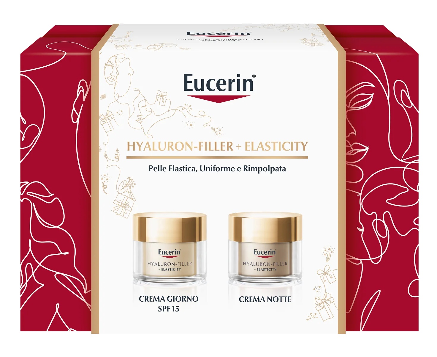 EUCERIN Eucerin Hyaluron-Filler Elasticity Dagcrème SPF15+ Nachtcrème Anti-Aging Set