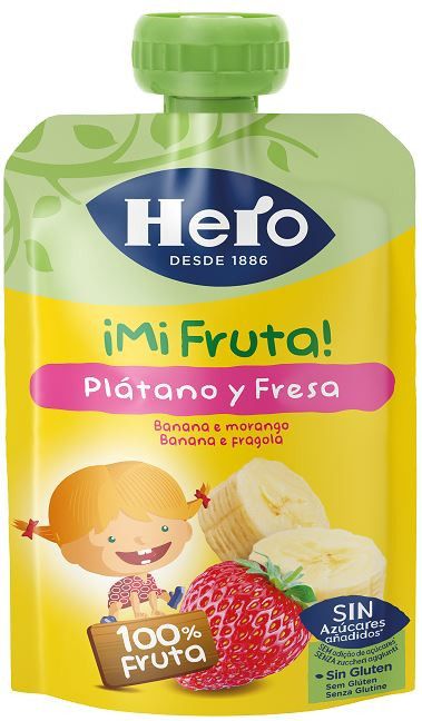 Hero Nanos My Fruit кесица са бананом и јагодама Беби грицкалице и кексићи
