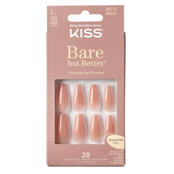 Umetni nohti Kiss Bare But Better Nude Glow<br>28 kosov