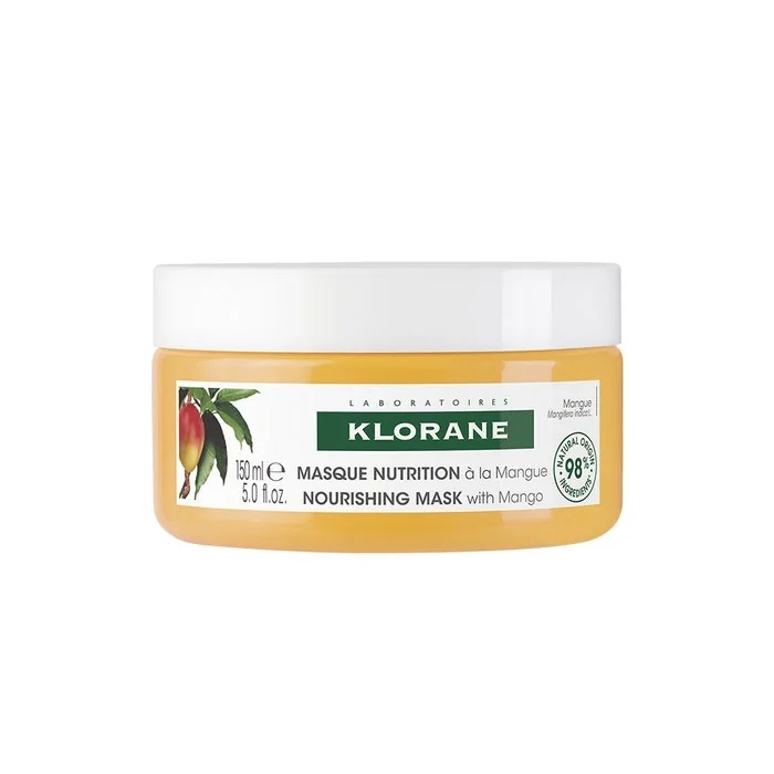 KLORANE Mango Masker voor Droog Haar 150 ml Voedende en herstellende werking