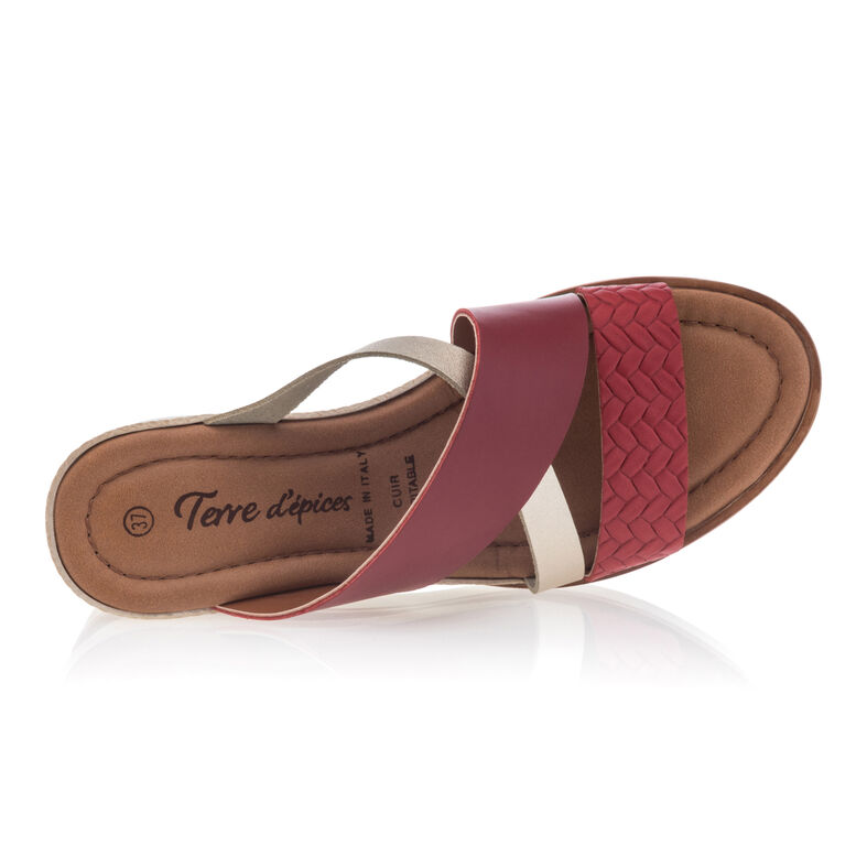 Zuecos/Males rojos para mujer
