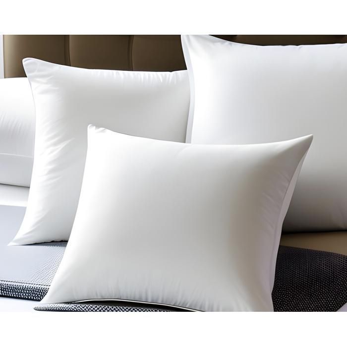 Kissen – Leinen-Aktion – Polyester – 60 x 60 cm – Weiß – 2er-Set