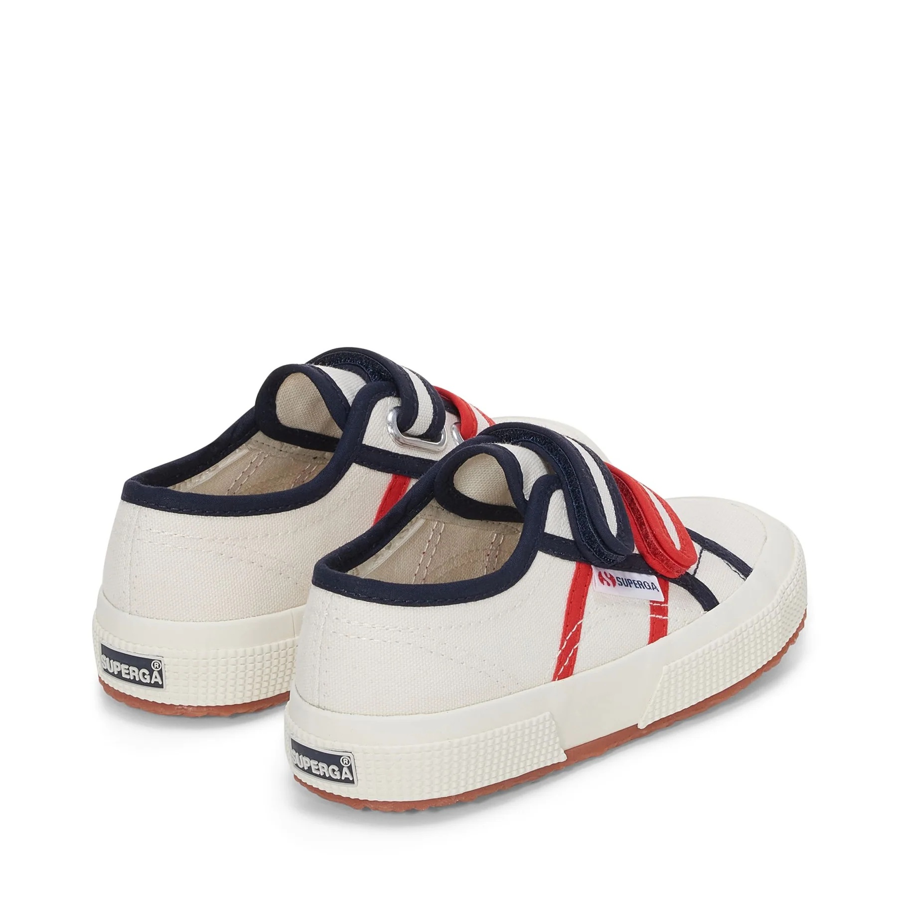 2750 KIDS STRAPS COLORBLOCKING-WHITE AVORIO-BLUE NAVY-RED