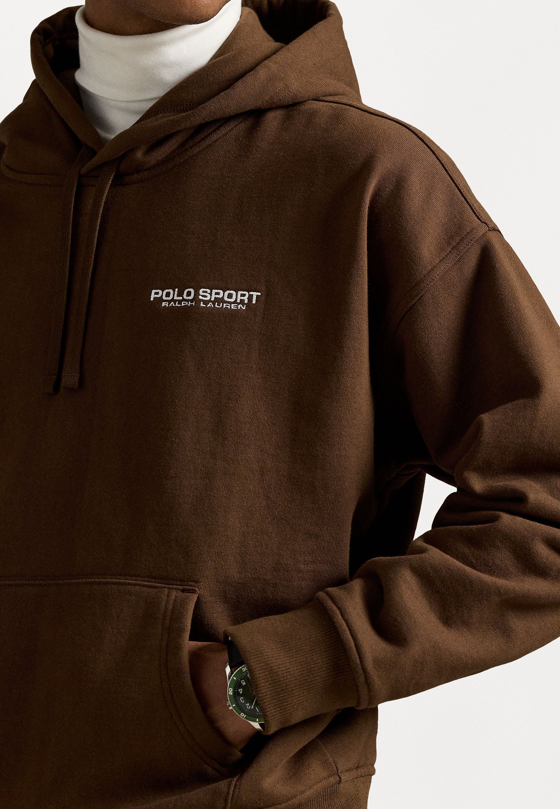 Polo Ralph Lauren RELAXED FIT POLO SPORT FLEECE HOODIE - Sweatshirt - branch brown