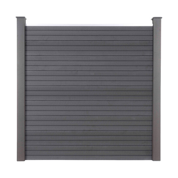 WPC privacy fence V2 CALLADO, 4 x panels & 6 x posts